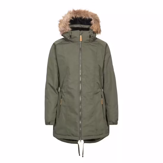 OEM мужской негабаритных меховой воротник бизнес простой армии зеленый с капюшоном куртка-пуховик ветровка